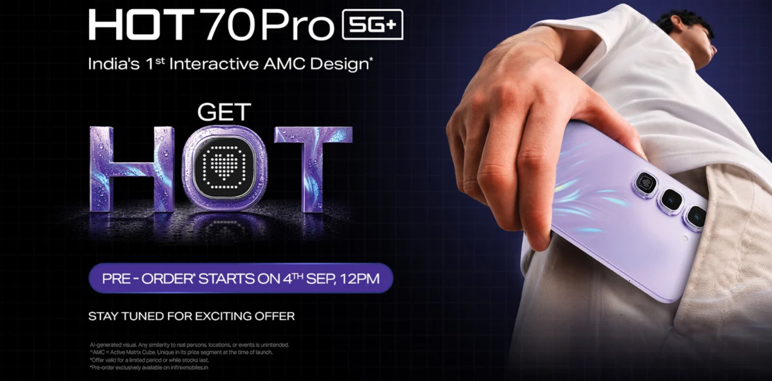 Infinix Hot 70 Pro 5G India Launch Set for September 4, A Stylish Phone With a Smart Rear Light