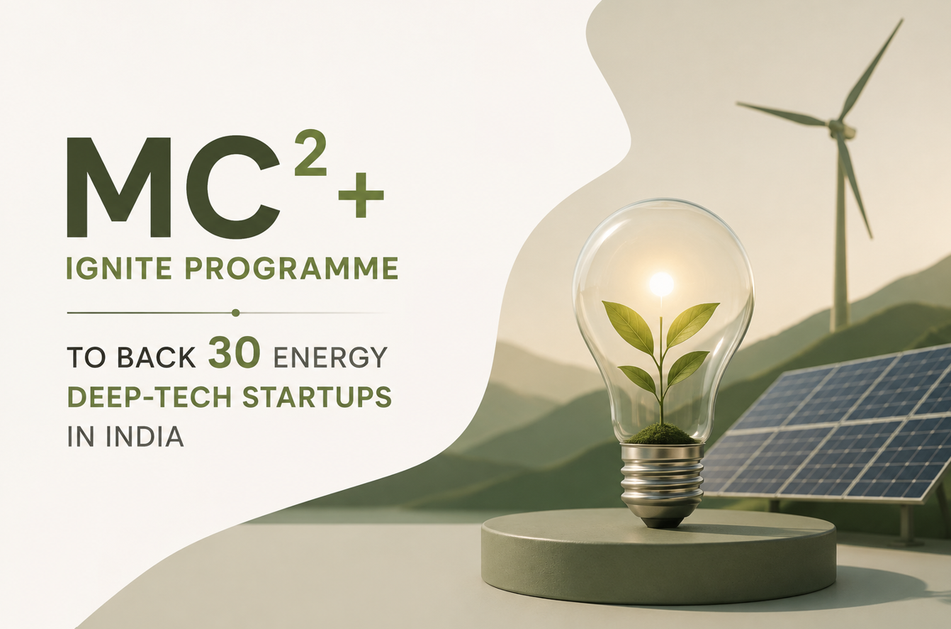 MC²+ Ignite Programme to Back 30 Energy Deep-Tech Startups in India