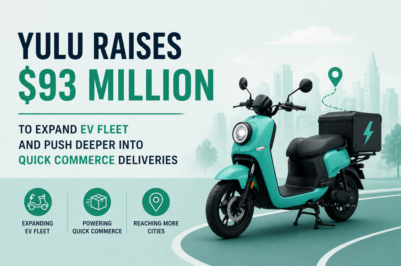 Yulu Raises $93 Million To Expand EV Fleet And Push Deeper Into Quick Commerce Deliveries