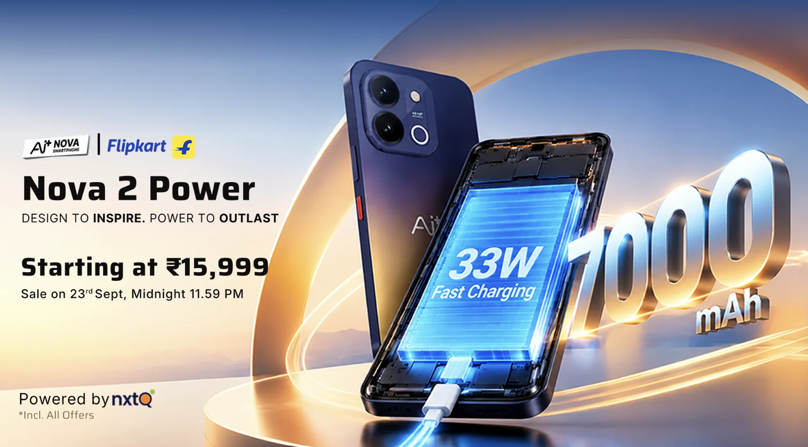 Ai+ Nova 2 Power 5G Launched in India With 7000mAh Battery and Dimensity 7100