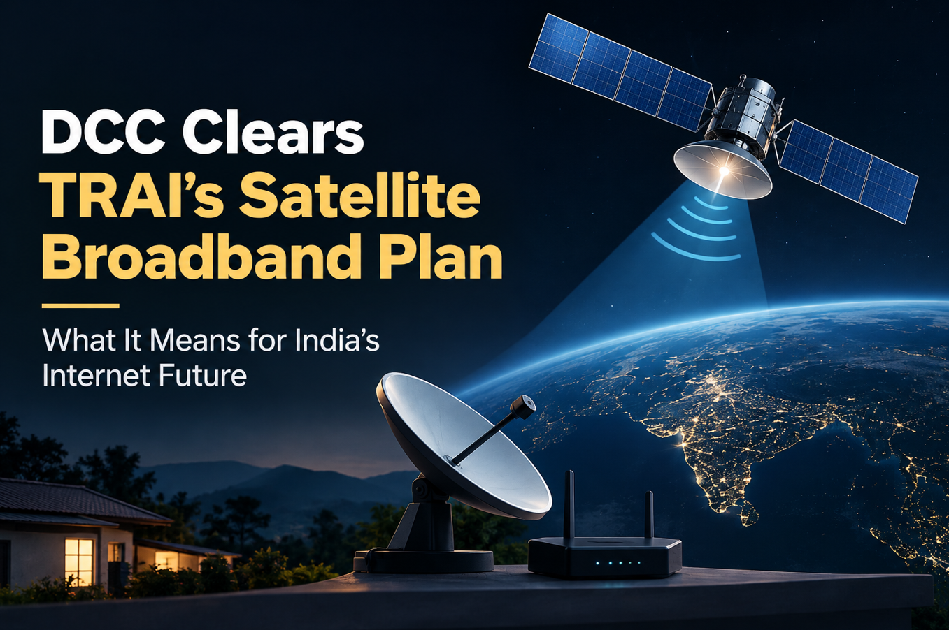 DCC Clears TRAI’s Satellite Broadband Plan - What It Means for India’s Internet Future