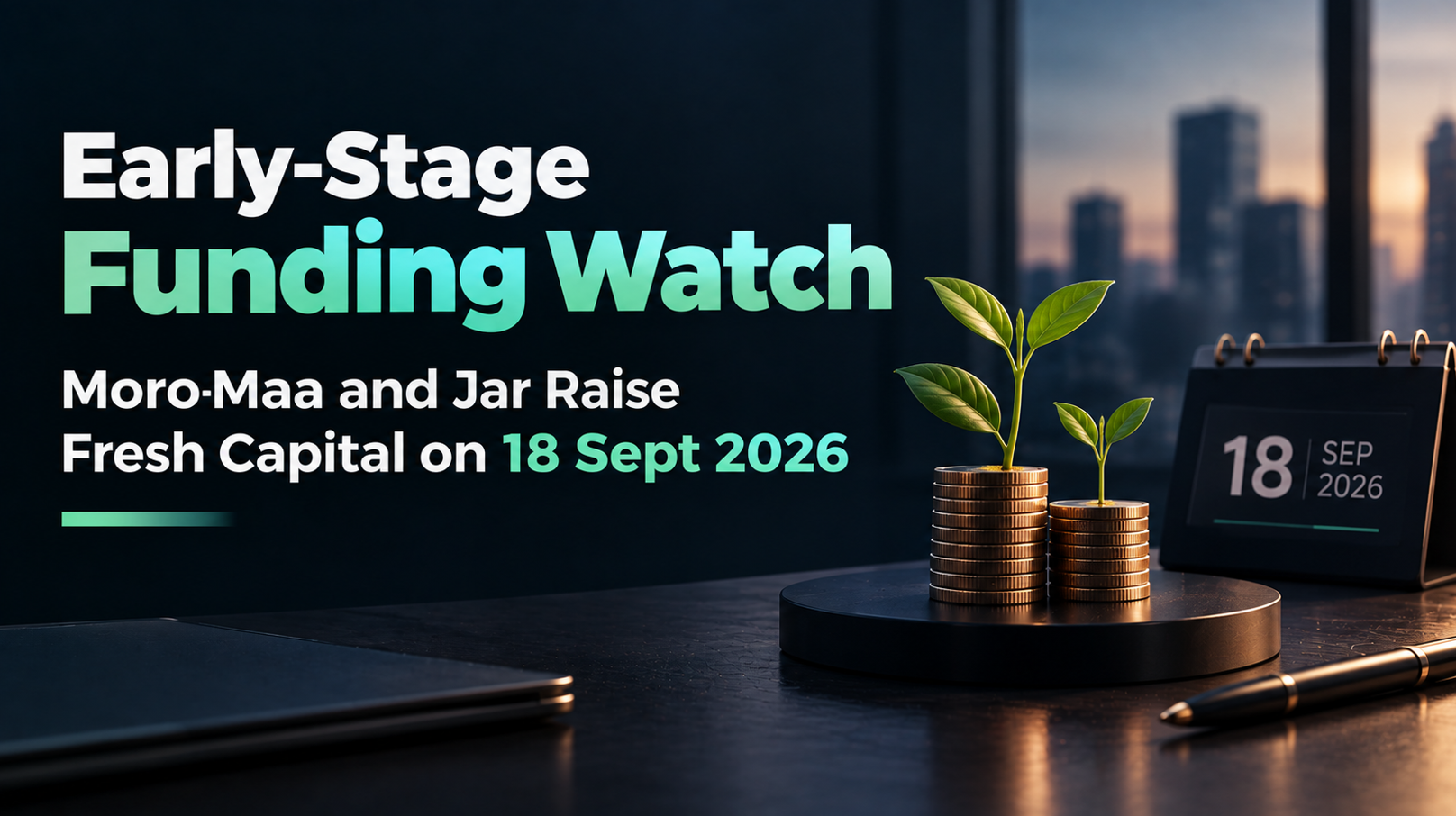 Early-Stage Funding Watch - MoroMaa and Jar Raise Fresh Capital on 18 Sept 2026
