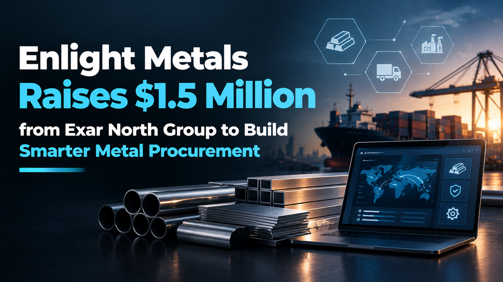Enlight Metals Raises $1.5 Million from Exar North Group to Build Smarter Metal Procurement