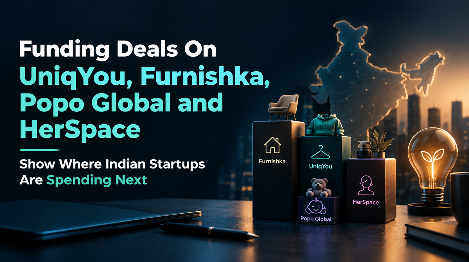 Funding Deals On UniqYou, Furnishka, Popo Global and HerSpace Show Where Indian Startups Are Spending Next
