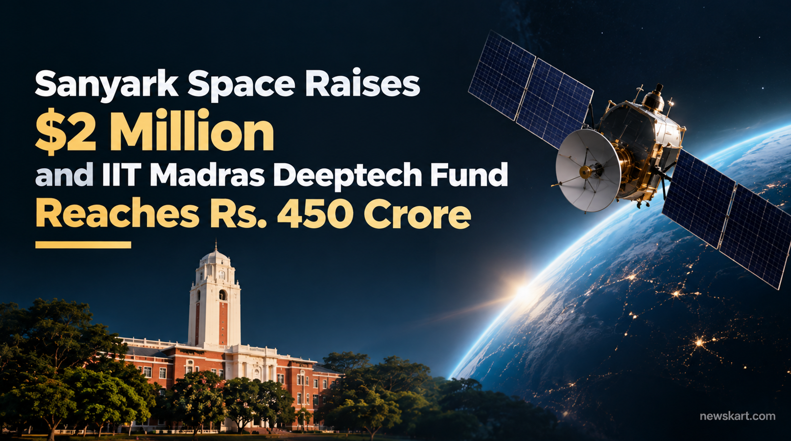 Sanyark Space Raises $2 Million and IIT Madras Deeptech Fund Reaches Rs. 450 Crore