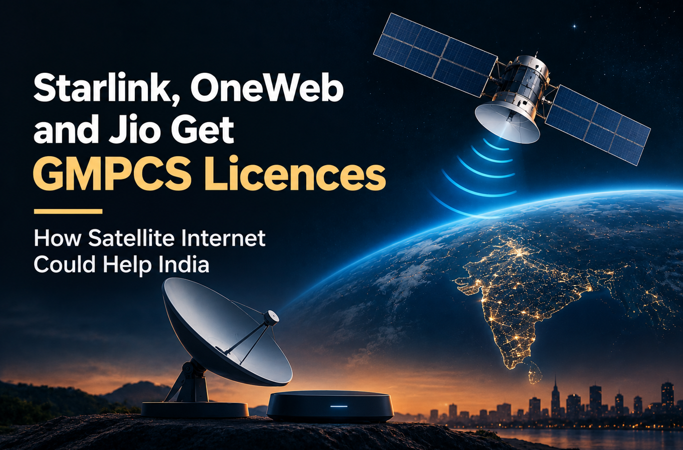 Starlink, OneWeb and Jio Get GMPCS Licences - How Satellite Internet Could Help India