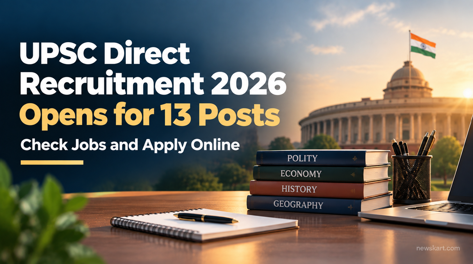 UPSC Direct Recruitment 2026 Opens for 13 Posts - Check Jobs and Apply Online