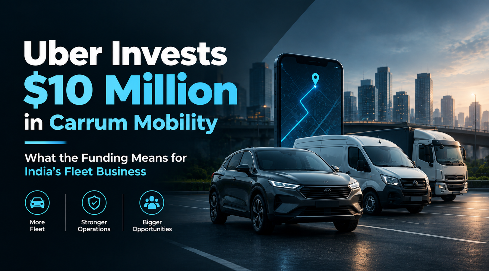 Uber Invests $10 Million in Carrum Mobility - What the Funding Means for India’s Fleet Business