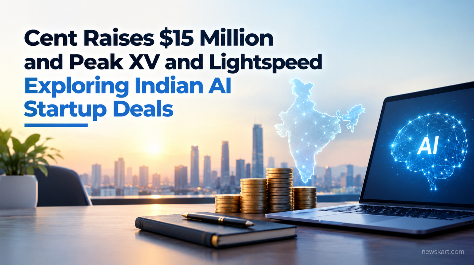 Cent Raises $15 Million and Peak XV and Lightspeed Exploring Indian AI Startup Deals