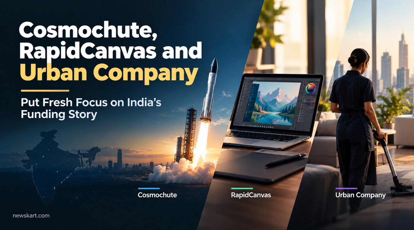 Cosmochute, RapidCanvas and Urban Company Put Fresh Focus on India’s Funding Story