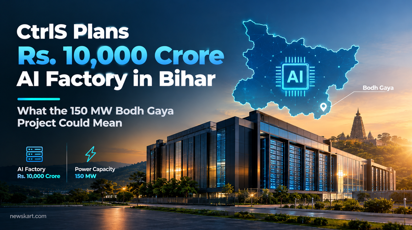 CtrlS Plans Rs. 10,000 Crore AI Factory in Bihar – What the 150 MW Bodh Gaya Project Could Mean