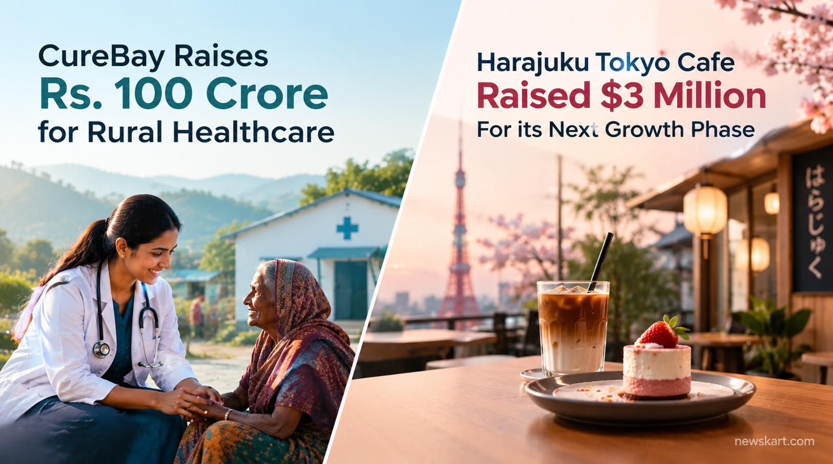 CureBay Raises Rs. 100 Crore for Rural Healthcare and Harajuku Tokyo Cafe Raised $3 Million For its Next Growth Phase