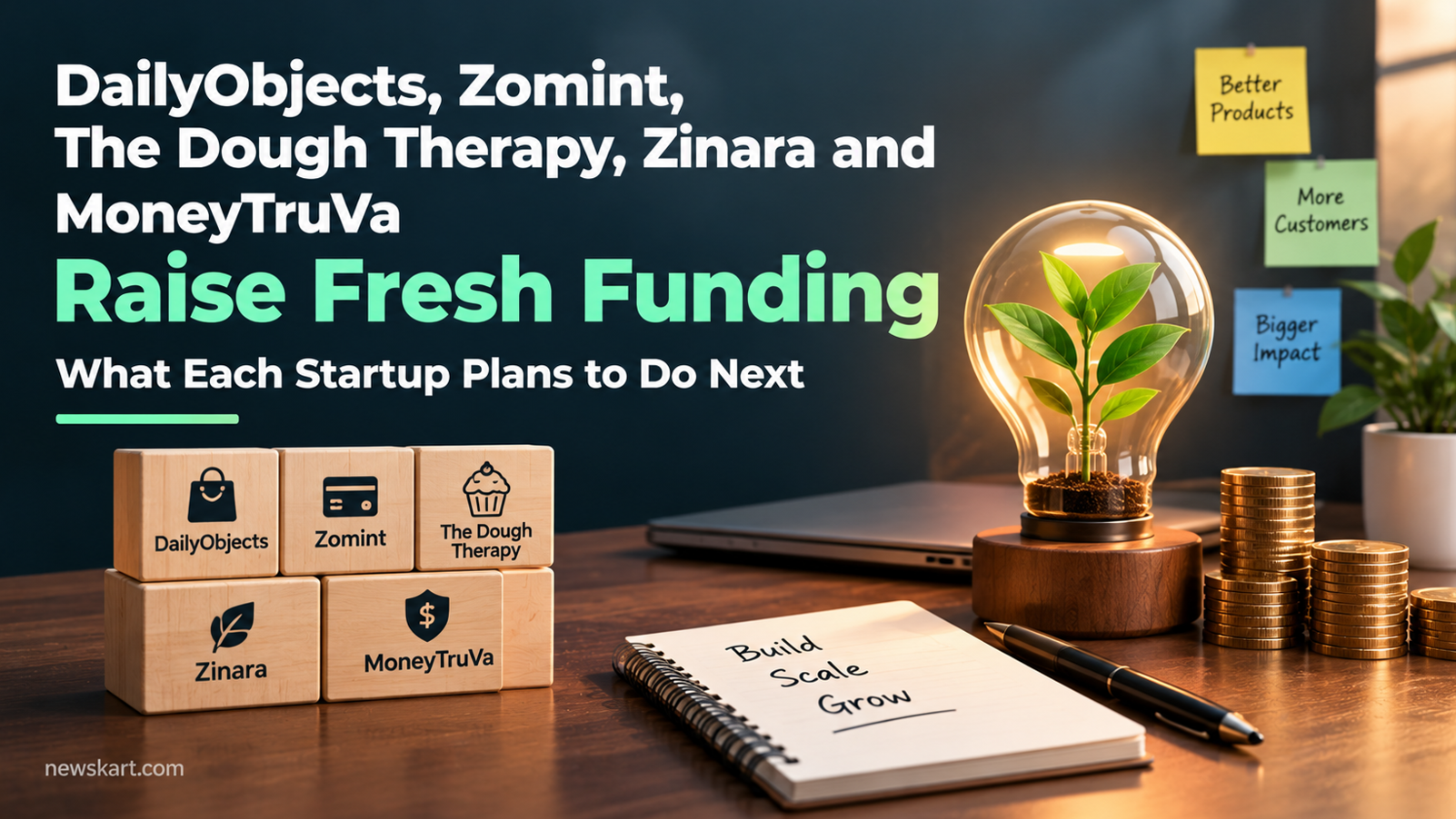 DailyObjects, Zomint, The Dough Therapy, Zinara and MoneyTruVa Raise Fresh Funding - What Each Startup Plans to Do Next