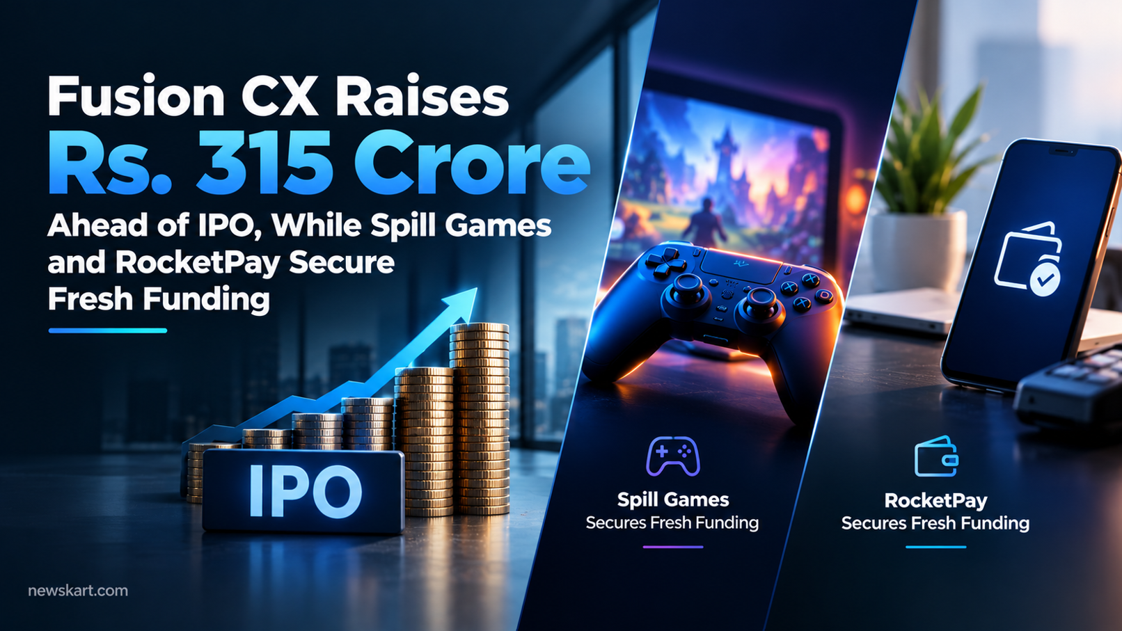 Fusion CX Raises Rs. 315 Crore Ahead of IPO, While Spill Games and RocketPay Secure Fresh Funding