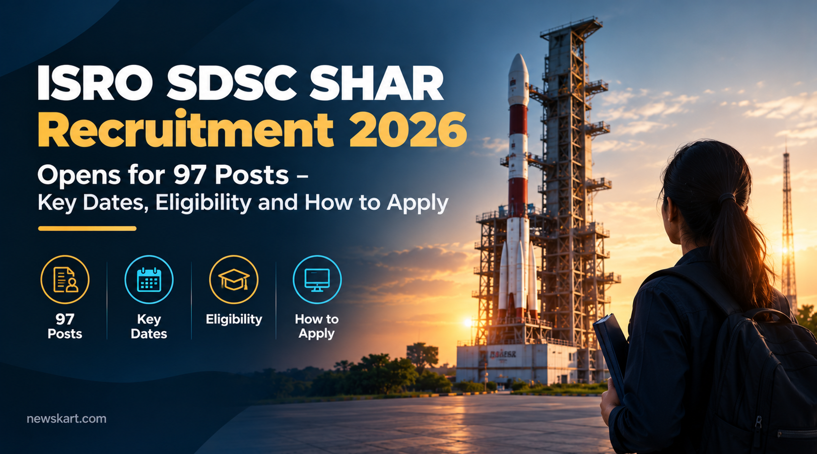 ISRO SDSC SHAR Recruitment 2026 Opens for 97 Posts - Key Dates, Eligibility and How to Apply