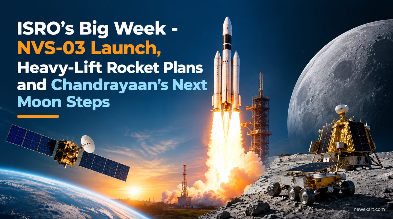 ISRO’s Big Week - NVS-03 Launch, Heavy-Lift Rocket Plans and Chandrayaan’s Next Moon Steps