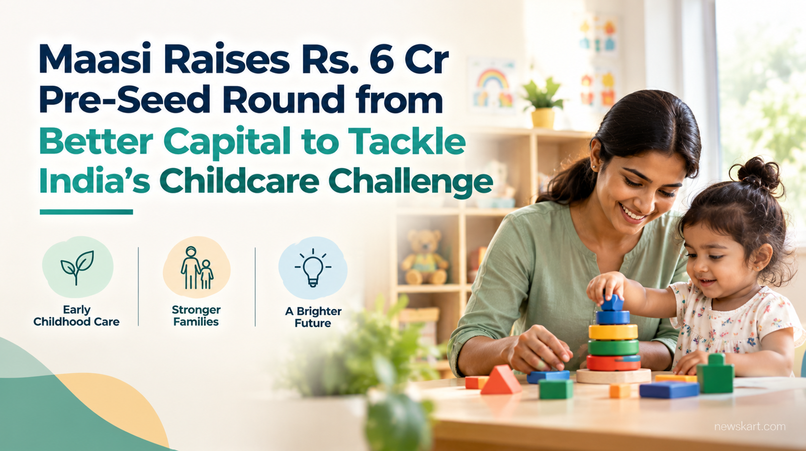 Maasi Raises Rs. 6 Cr Pre-Seed Round from Better Capital to Tackle India’s Childcare Challenge