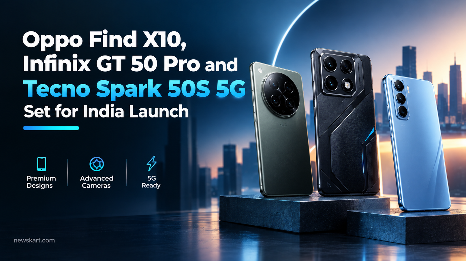 Oppo Find X10, Infinix GT 50 Pro and Tecno Spark 50S 5G Set for India Launch