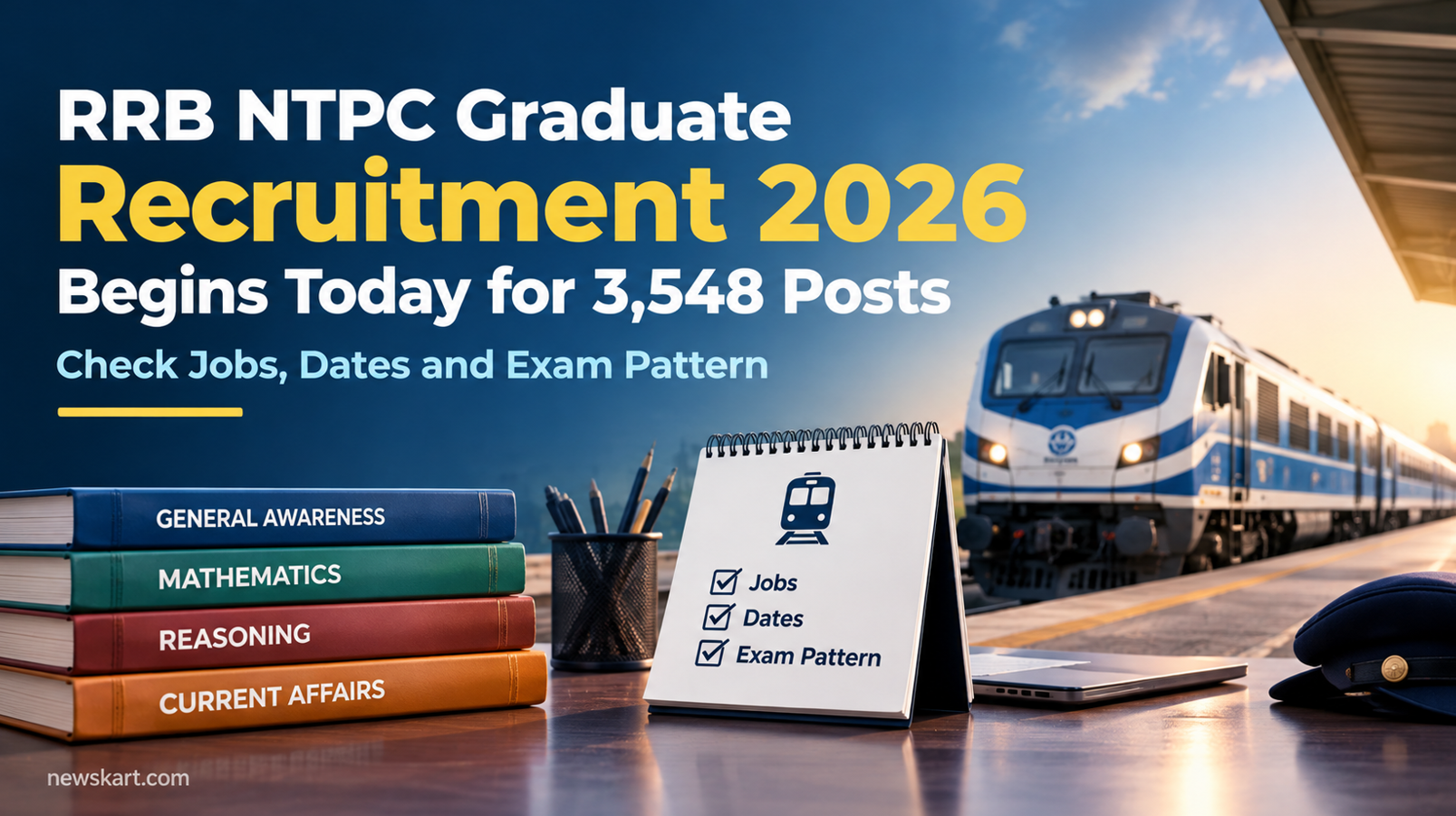 RRB NTPC Graduate Recruitment 2026 Begins Today for 3,548 Posts - Check Jobs, Dates and Exam Pattern