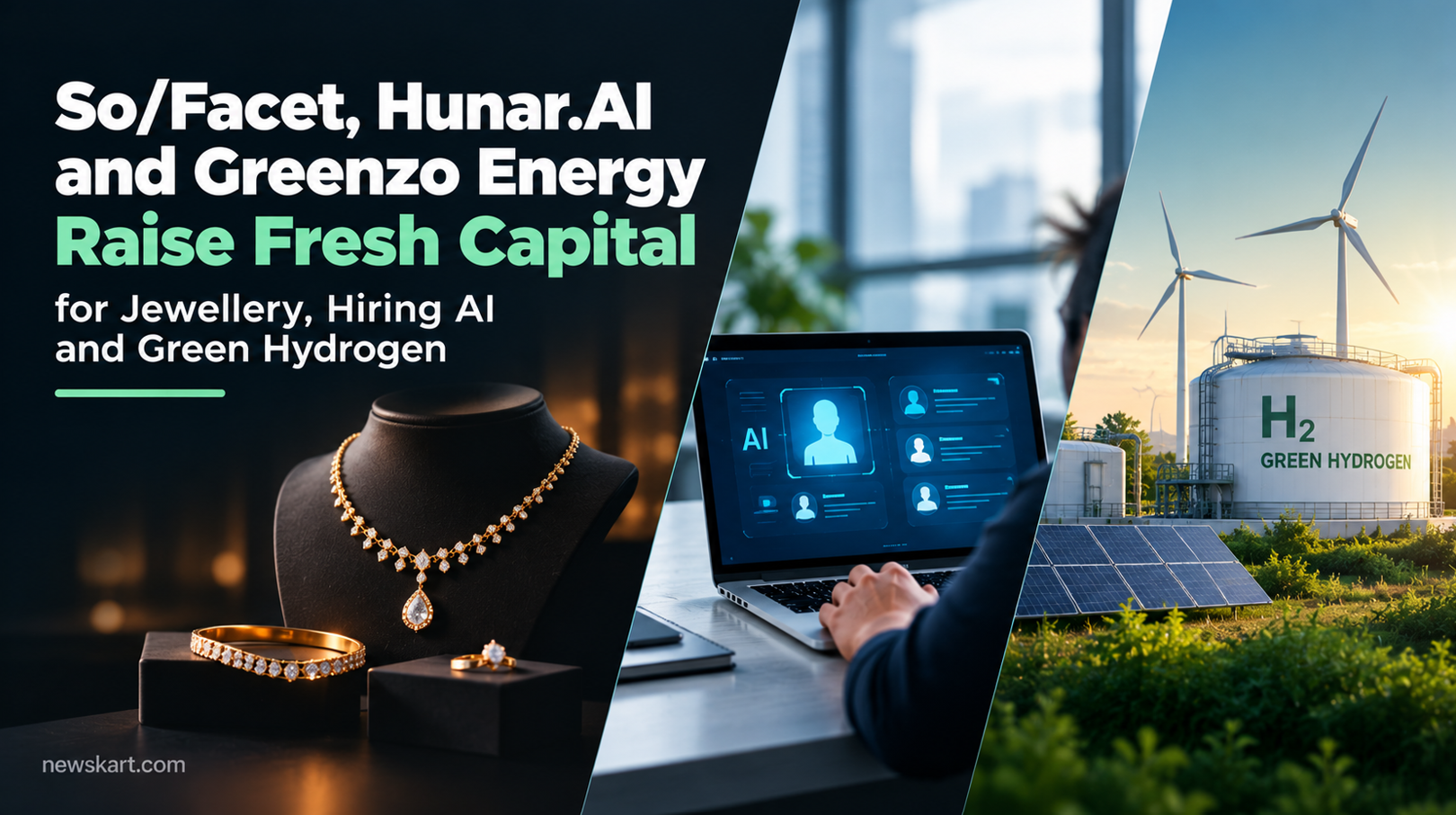 So/Facet, Hunar.AI and Greenzo Energy Raise Fresh Capital for Jewellery, Hiring AI and Green Hydrogen