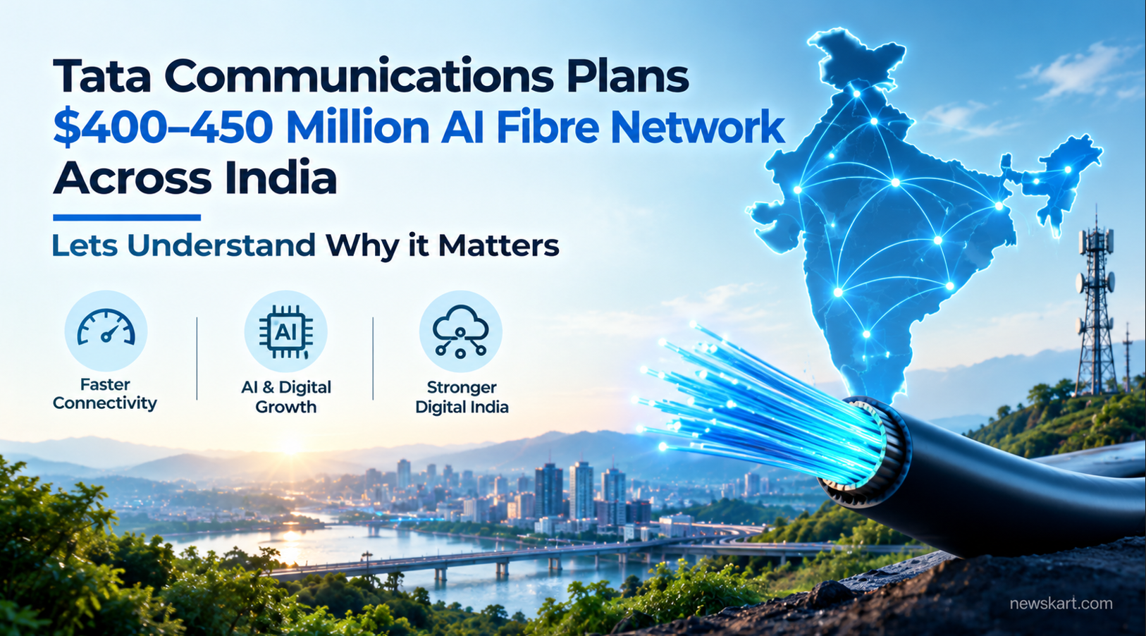 Tata Communications Plans $400–450 Million AI Fibre Network Across India