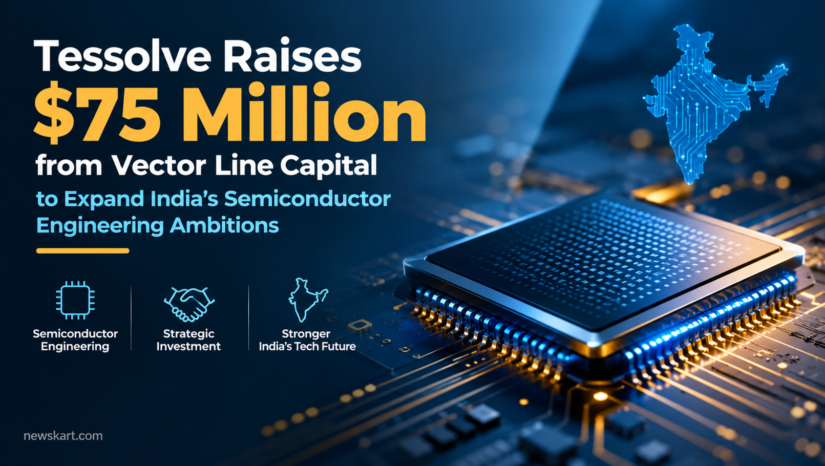 Tessolve Raises $75 Million from Vector Line Capital to Expand India’s Semiconductor Engineering Ambitions