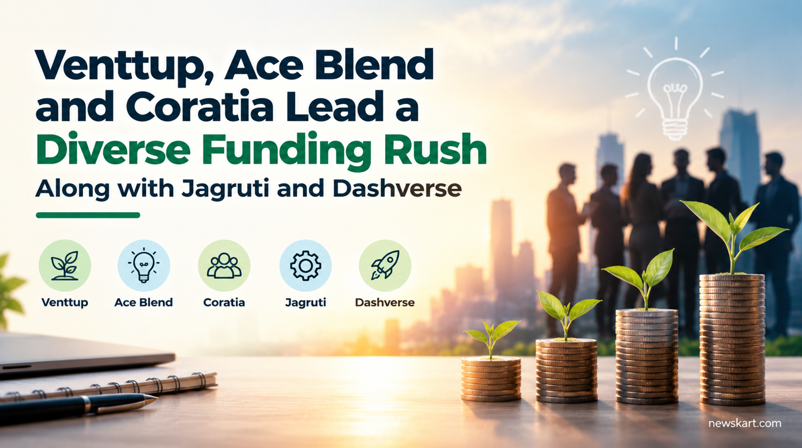 Venttup, Ace Blend and Coratia Lead a Diverse Funding Rush Along with Jagruti and Dashverse