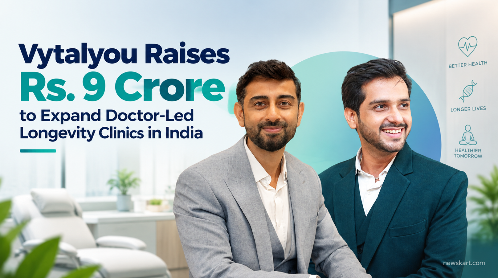 Vytalyou Raises Rs. 9 Crore to Expand Doctor-Led Longevity Clinics in India